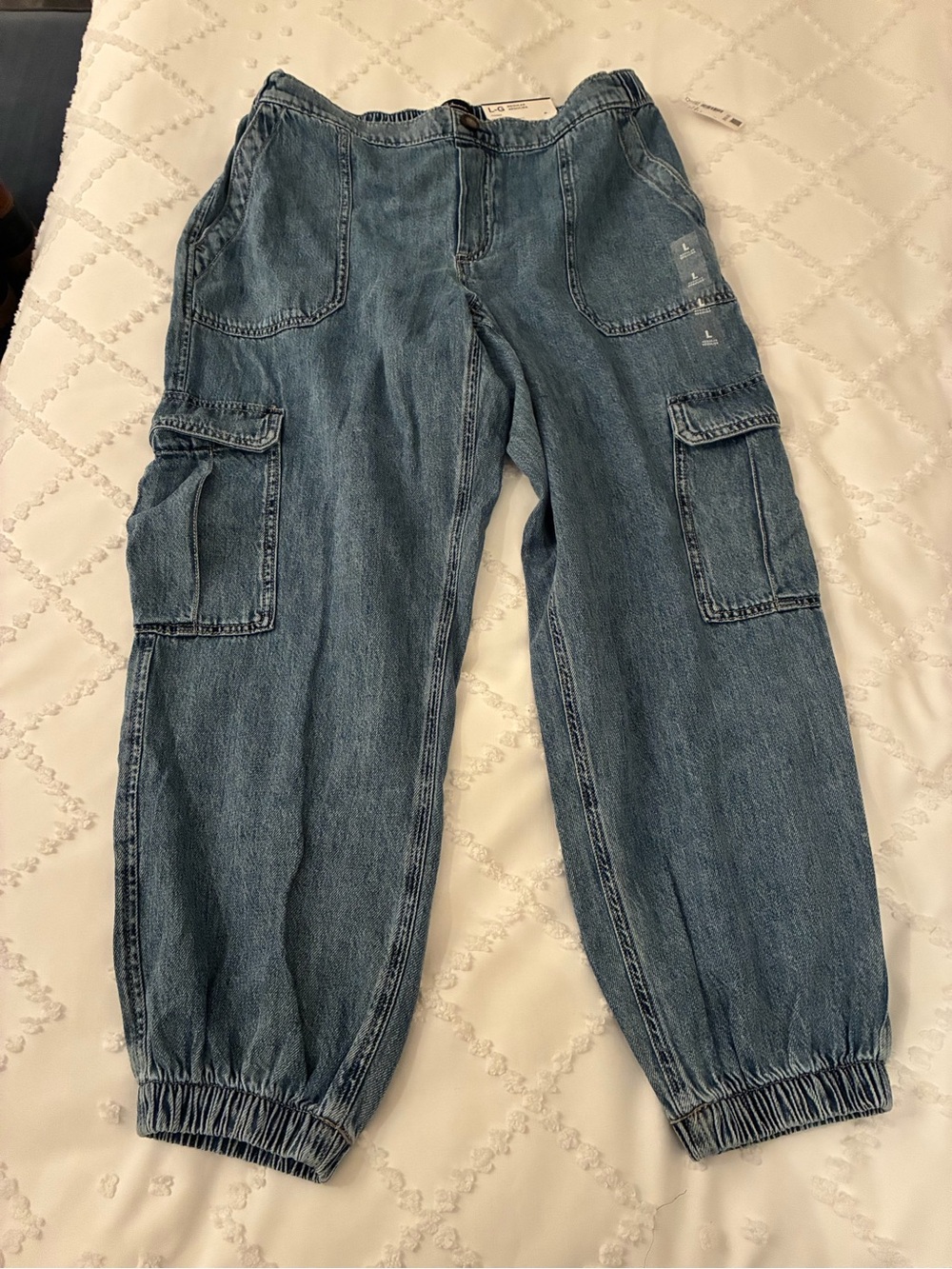 Reitmans Blue Women's Cargo Jogger Pants
